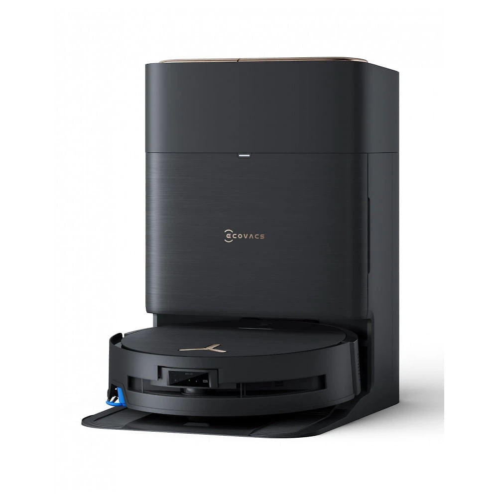 Robô Aspirador ECOVACS DEEBOT X9 PRO OMNI Preto 16.600Pa com Mop Autolimpante e Estação Base