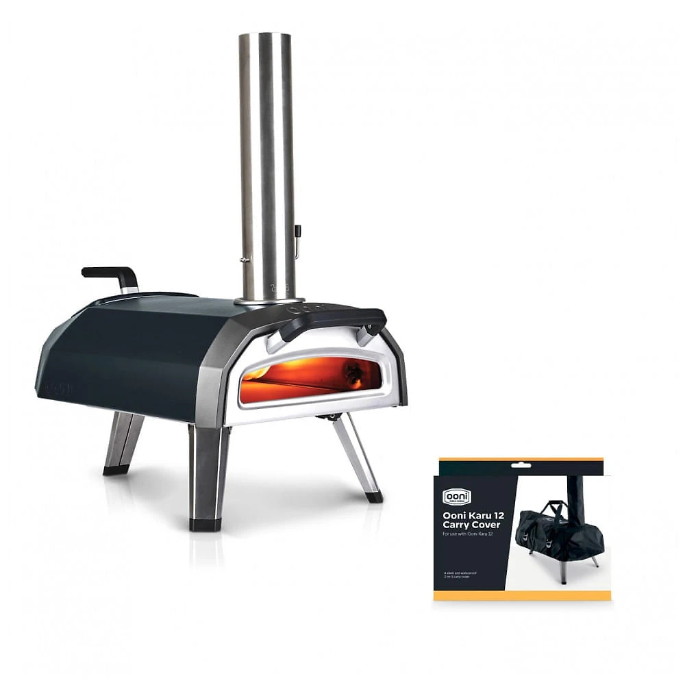 Forno de Pizza Ooni Karu 2 Multicombustível 12" Portátil Pedra Refratária Alta Temperatura 500°C Externo