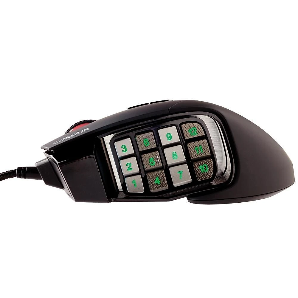 Mouse Gamer Corsair Scimitar Elite, RGB, 17 Botões, 18000DPI, Preto - CH-9304211-NA