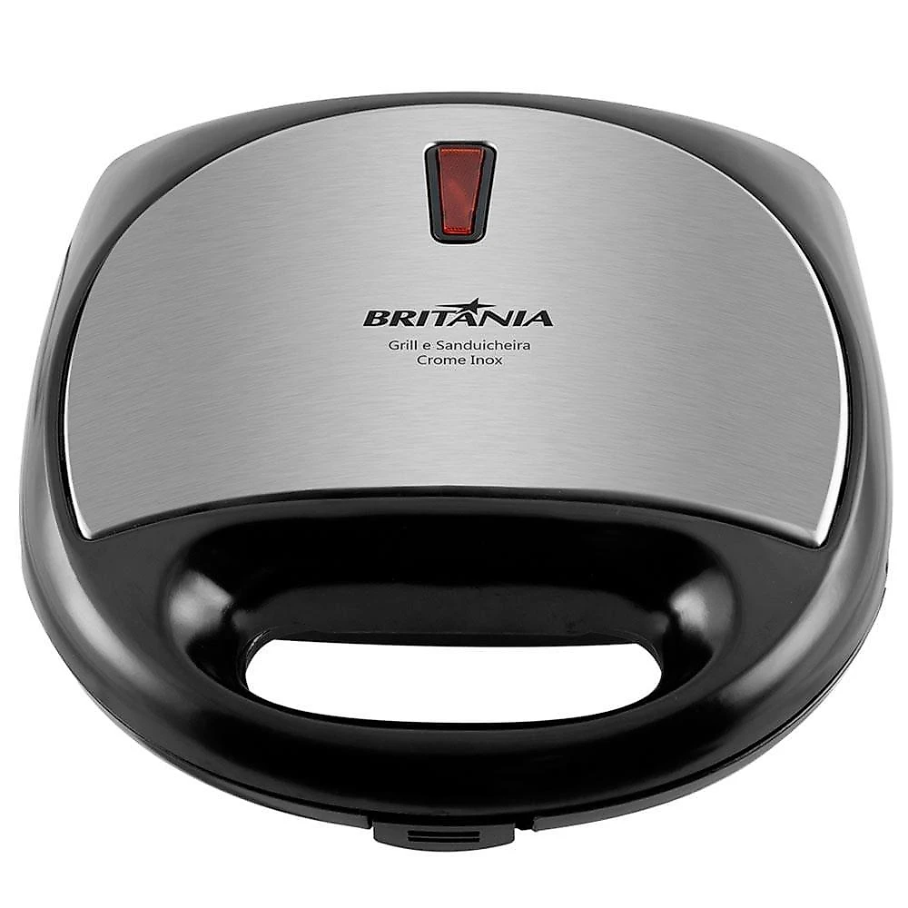 Grill e sanduicheira britânia crome inox 220