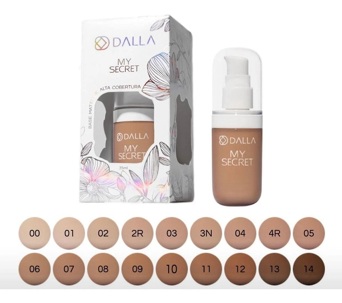 Miniatura Base Facial Matte Alta Cobertura My Secret Dalla Makeup 3N