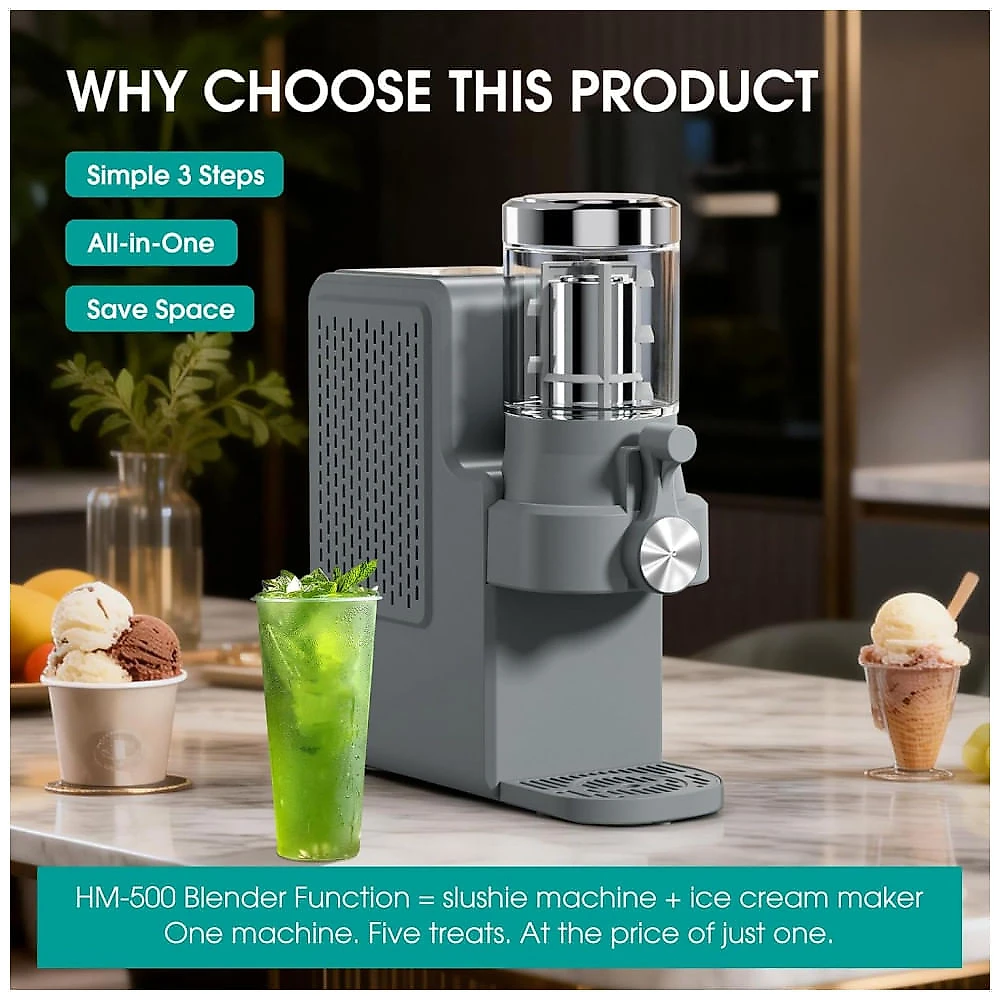 Máquina de Slush Raspadinha Cureder 20640 2L Compressor Auto Limpeza 6 Programas 110V