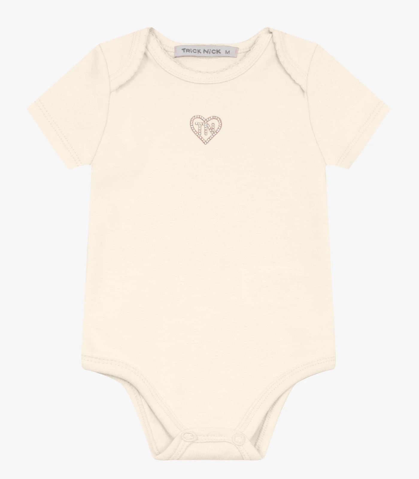 Body Infantil Feminino Trick Nick Bege