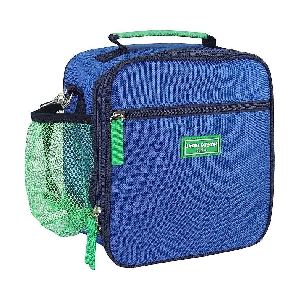 Conjunto Lancheira Térmica Com Pote E Garrafa / Mochila Escolar Azul