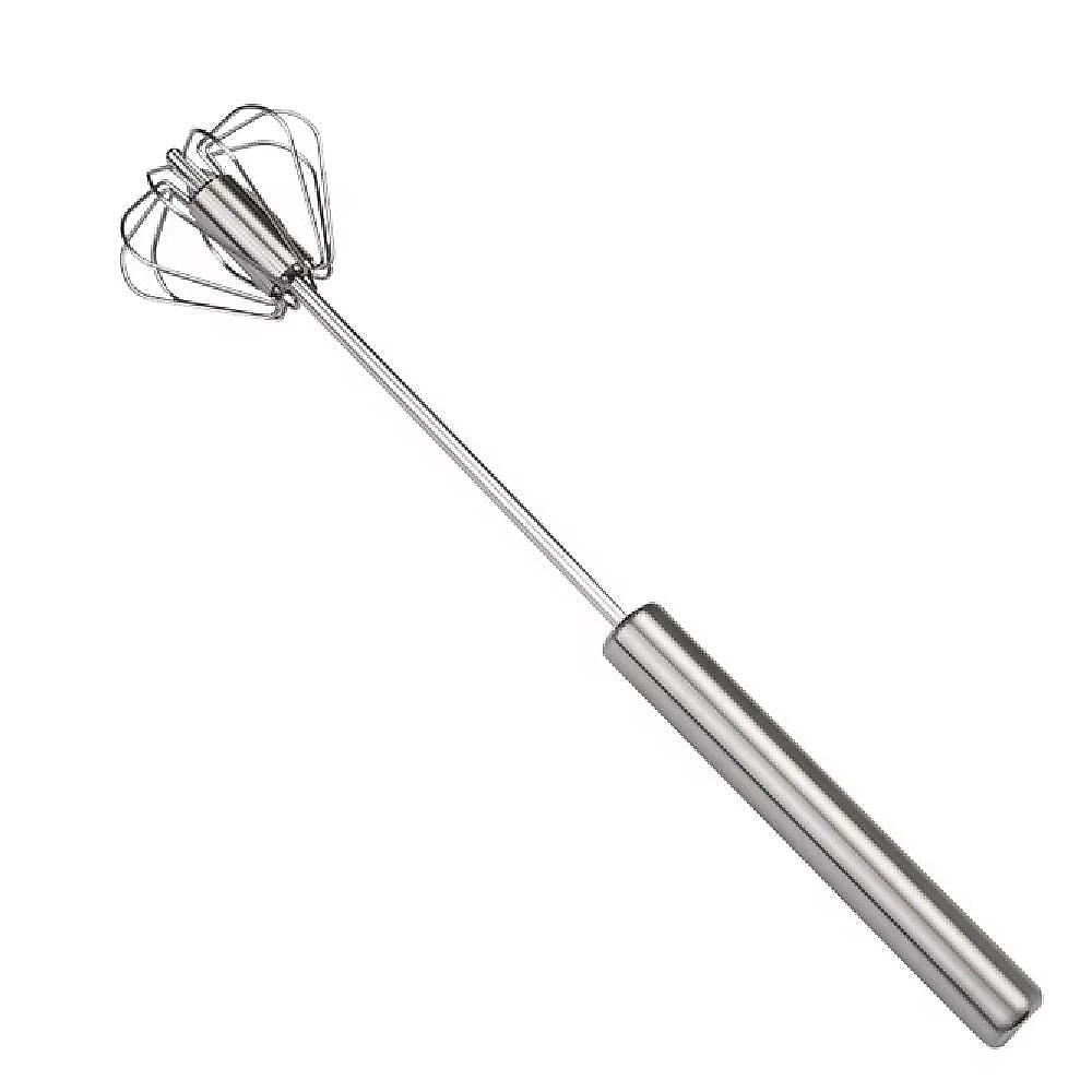 Batedor Automatico Misturador Ovos Inox Pressao Mixer Giratorio Manual Fuet Profissional Omelete Bebidas Massa Creme