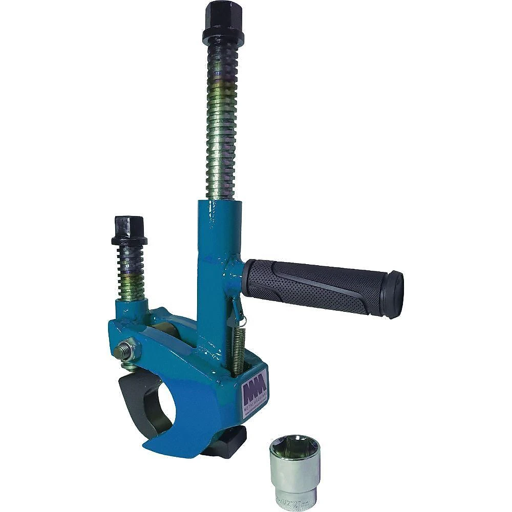 Máquina para Descolar Pneus de Caminhão e Agrícola Azul Destalonador para Tratores Caminhões