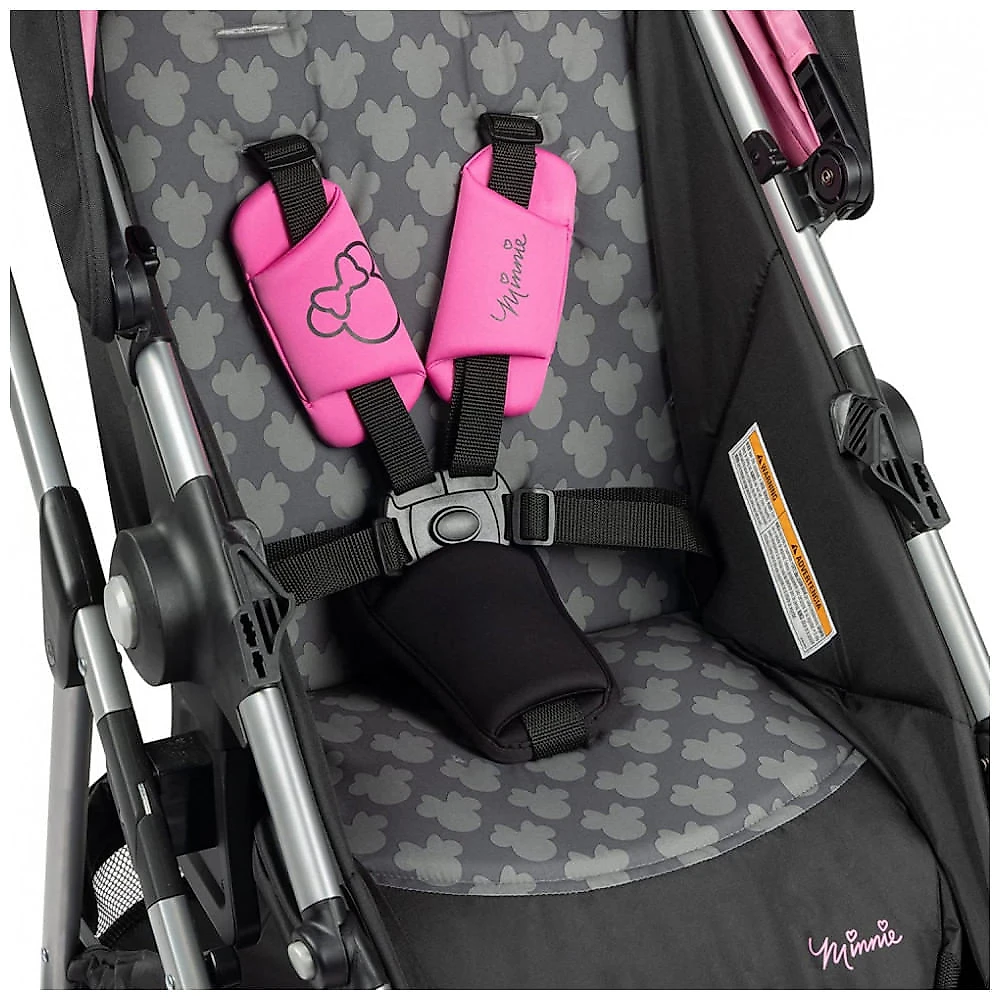 Carrinho de Bebê Disney Baby Minnie Mouse com Design Leve, Preto