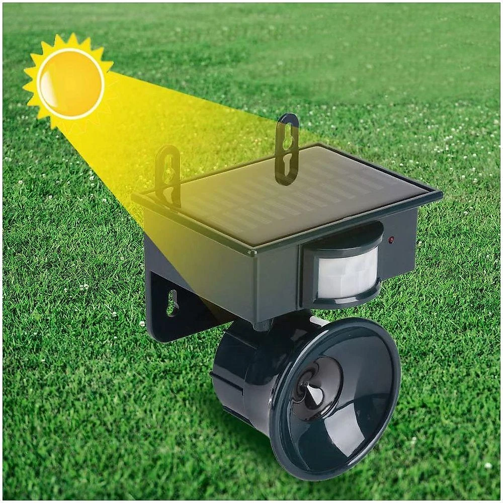 Repelente Solar Ultrassonico Sensor Presença Animais