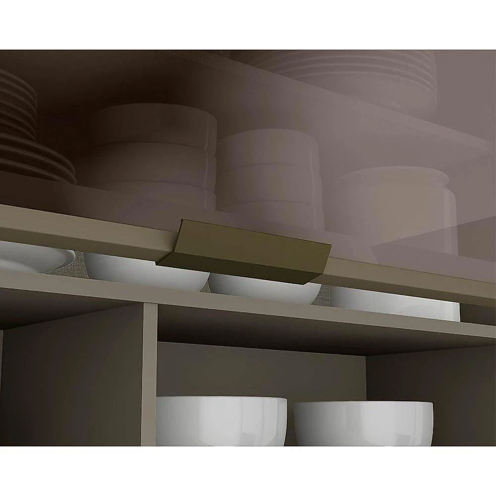 Cozinha Modulada Connect 10 Peças 3 Aéreos + 3 Balcões + 2 Paneleiros + 2 Complementos C6p07 Duna Cristal2 Aéreos + 1 Balcão + 1 Complemento