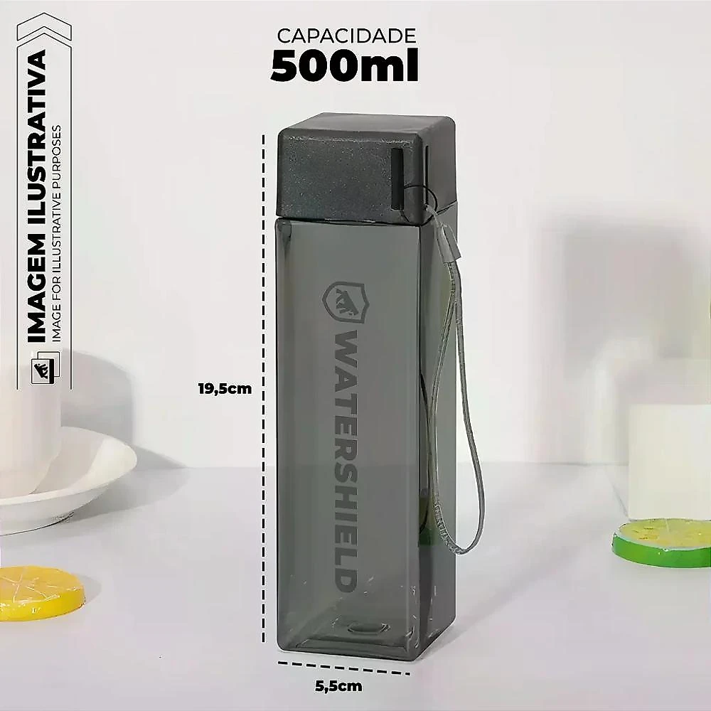Kit Estojo Survivor Multiuso + Garrafa Antivazamento 500ml WaterShield - Gshield