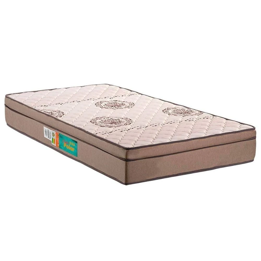 Colchão Solteiro Espuma D33 Pérola Euro Pillow (88x188x24) - Polar