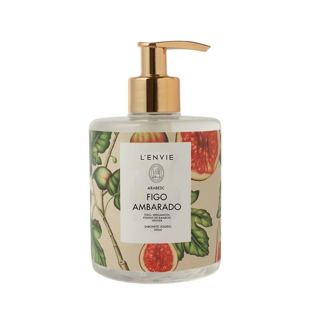 Sabonete Líquido Figo Ambarado Arabesc Frutal Lenvie 350ml