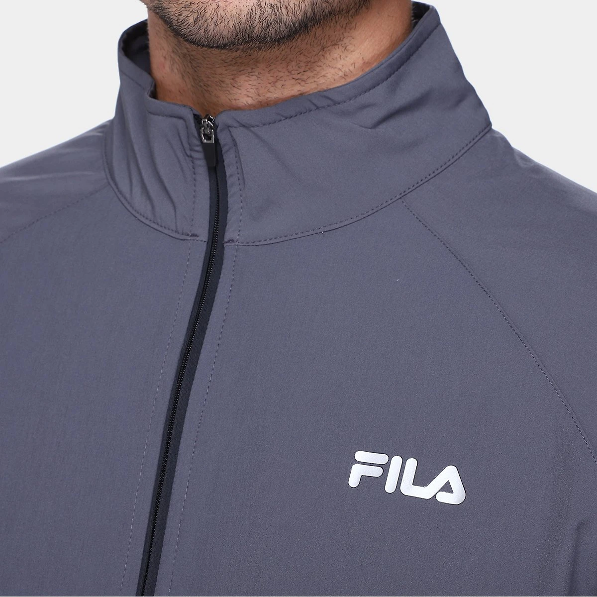 Miniatura Jaqueta Fila Essential Floating Masculina Grafite+Preto - G