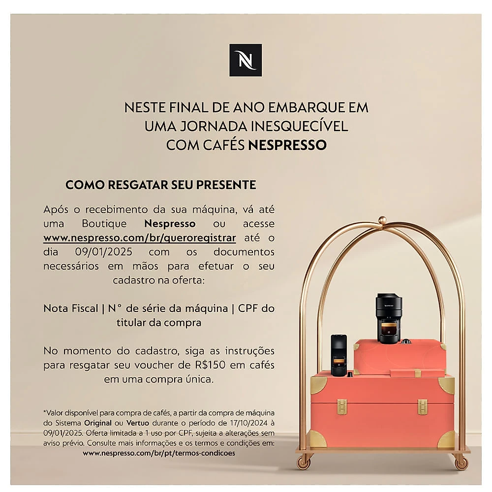 Cafeteira Nespresso CitiZ Platinum Aço Inoxidável para Café Espresso - D140BR 110