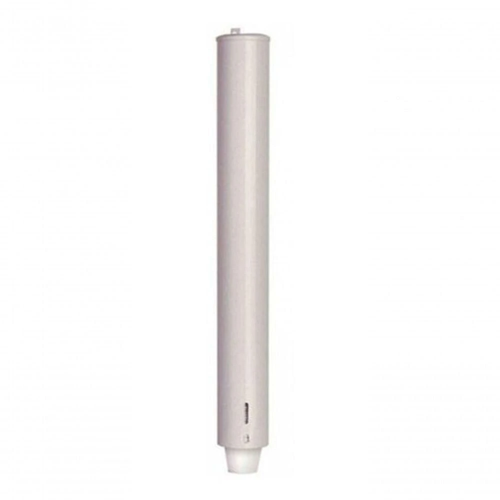 Dispenser para Copos Modelo Água 180-200ML Aço Carbono 1020 Fixação em Parede Branco Higipack