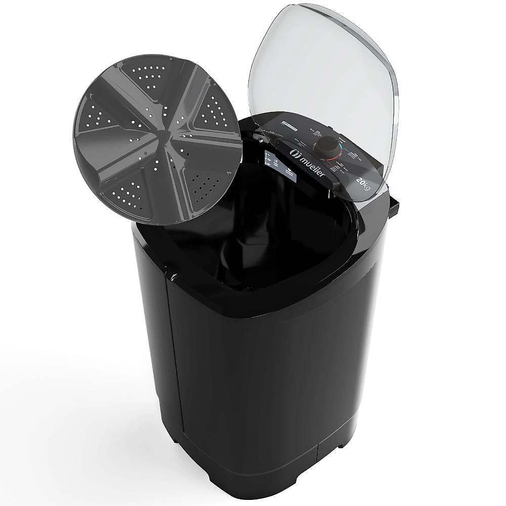 Tanquinho De Lavar Roupa Mueller 20 Kg Semiautomático MLT20B Preto 110V