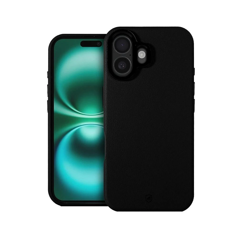 Capa Case Capinha Para Iphone 16 Plus - Couro Dual Magsafe - Preta - Gshield