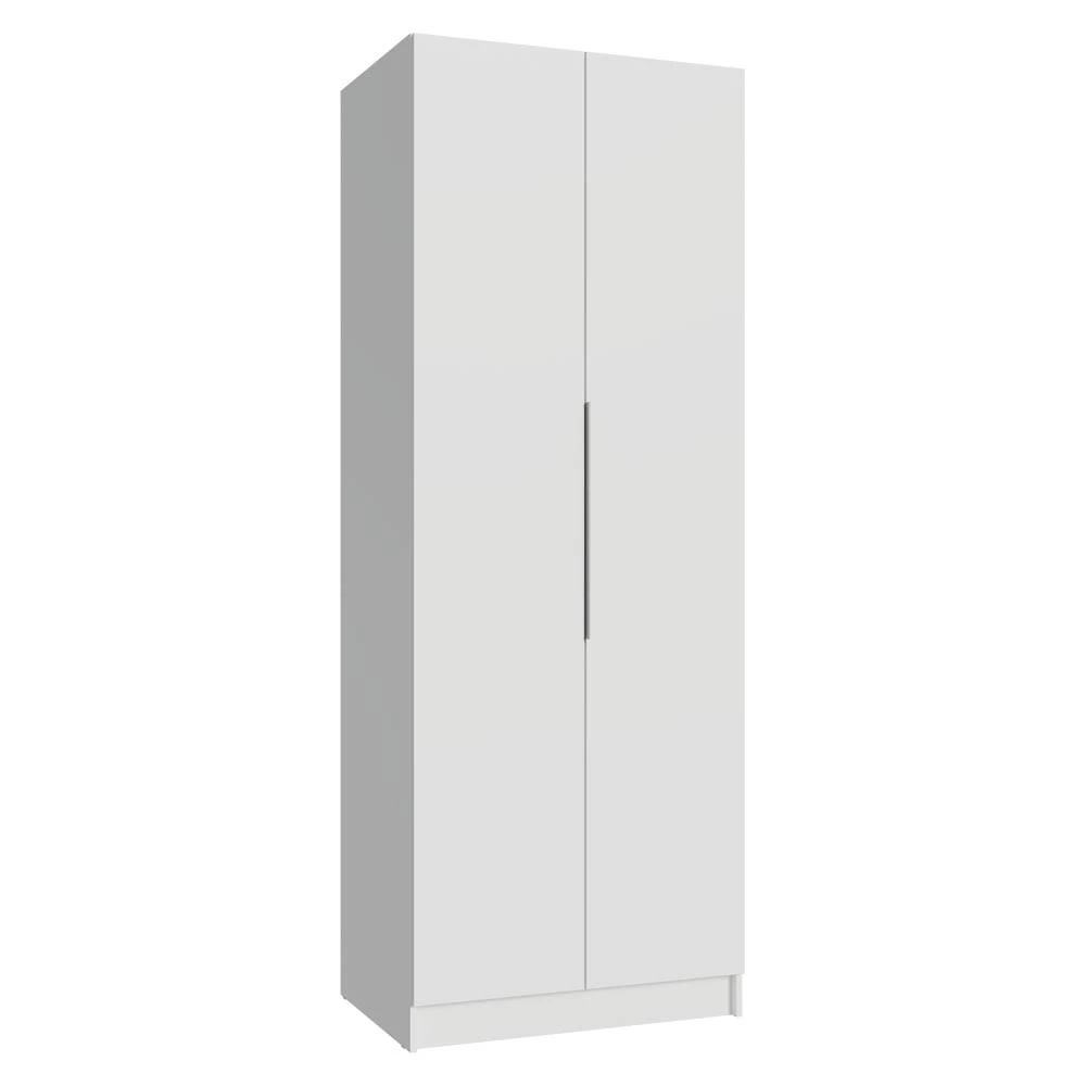 Guarda-Roupa Modulado 2 Portas 4 Prateleiras 1 Cabideiro Branco Neo Madesa