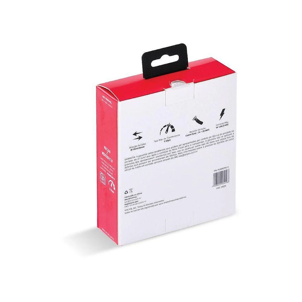 Cabo P- Hd Externo Usb A 3.0 P- Micro Usb B 3.0 3m -