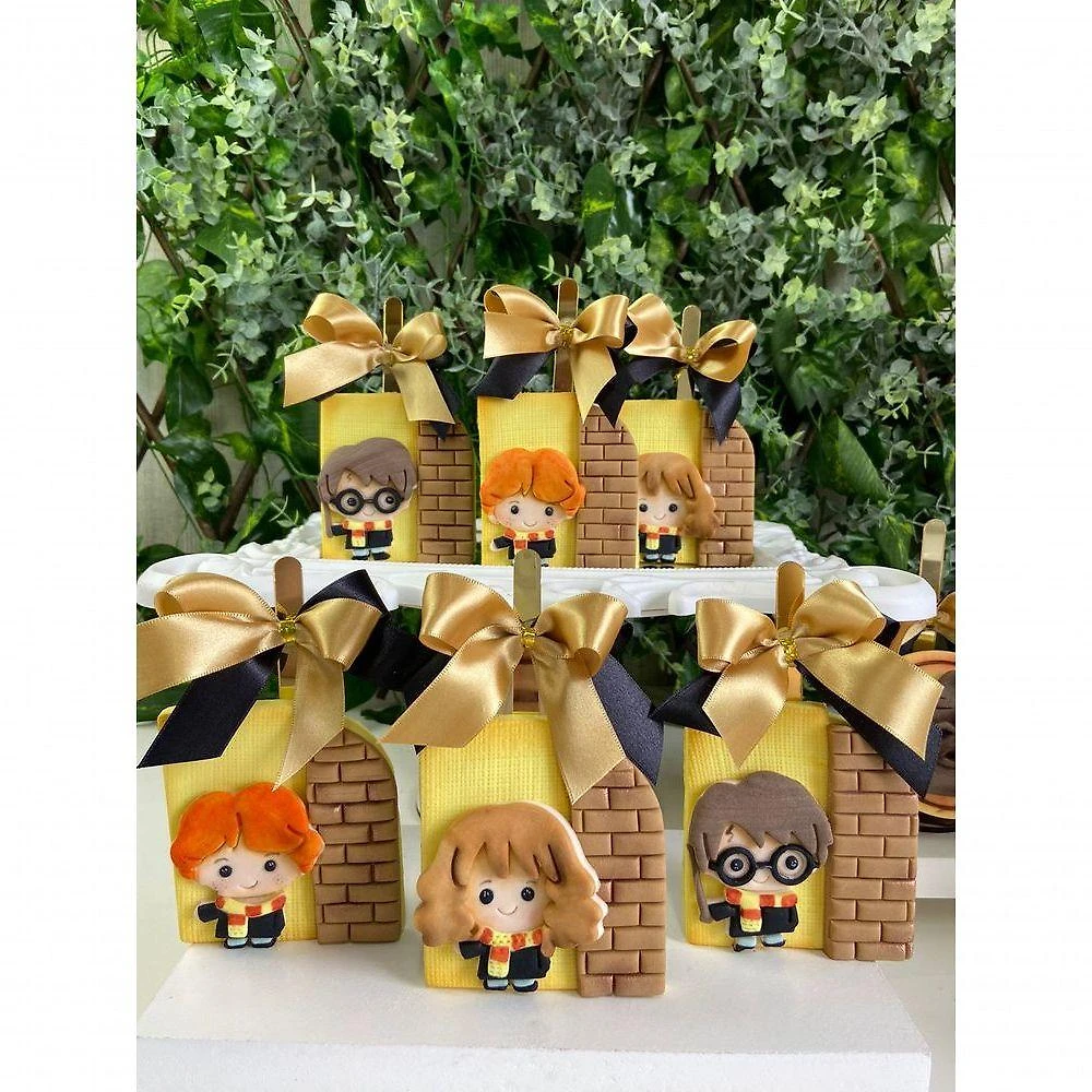 Cortador Kit Harry Potter Cute 3 Personagens Modulares Plástico PLA 7CM com Acessórios HB Formas