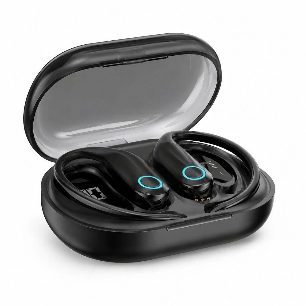 Fone de Ouvido Bluetooth MDM Arc para Treino e Academia Bateria 4h Resistente à Água Preto