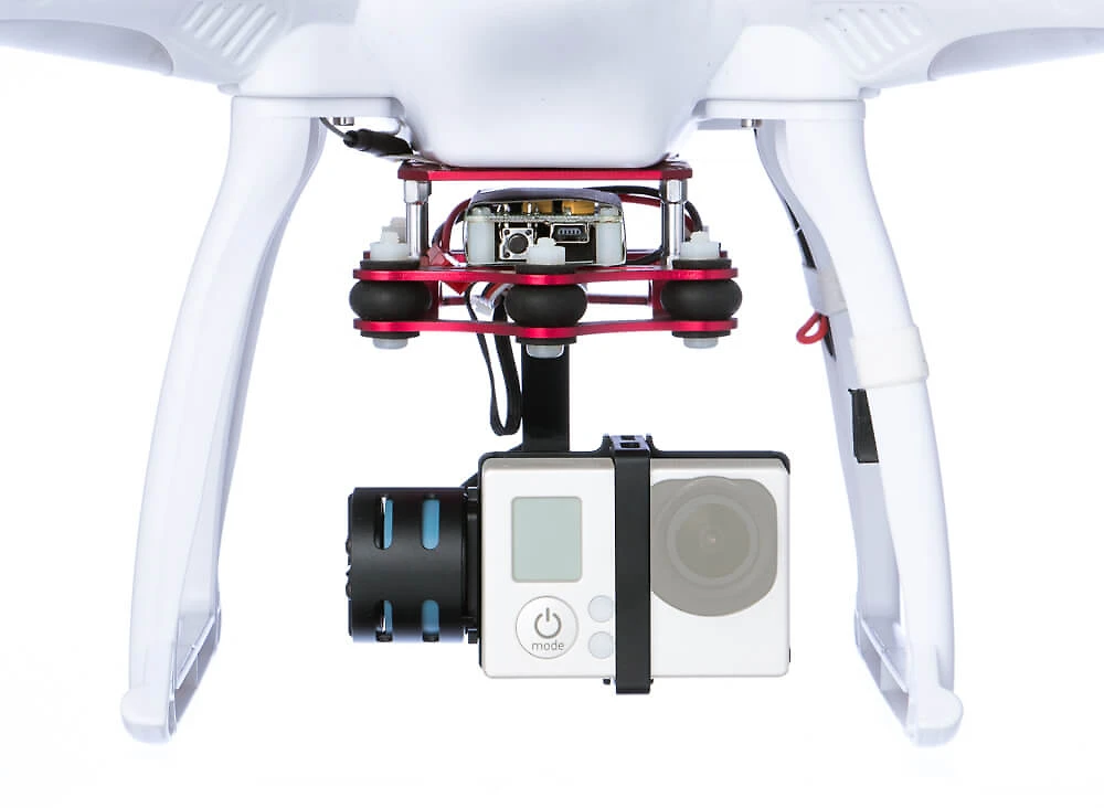 Miniatura Drone Free-X com Gimbal para GoPro Hero3 e Hero3+ e Hero4