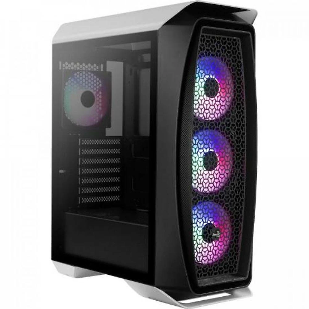 Gabinete Gamer Mid Tower Rgb Aero One Frost Branco Aerocool