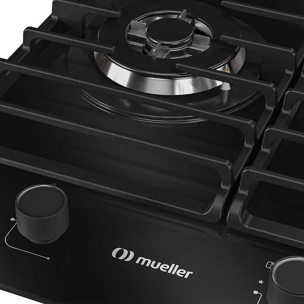 Cooktop Mueller 5 Bocas 77cm com Grade Dupla MCG5BM Bivolt