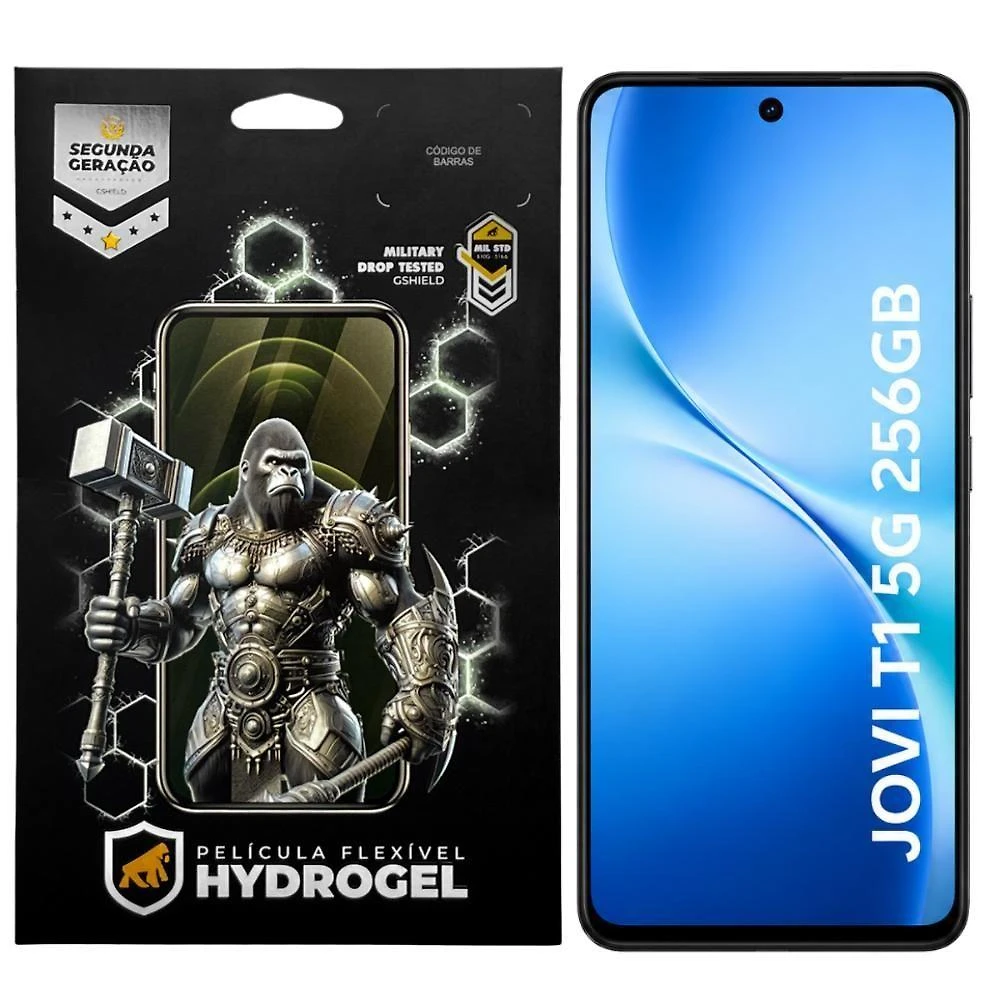 Película Protetora Gshield Hydrogel HD Jovi T1 5G TPU Soft Gel 0,19MM