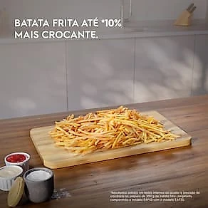 Fritadeira Air Fryer Electrolux EAF40 Rita Lobo 5,6L Efficient 1400W Antiaderente Desligamento Automático Econômica Cinza 110V