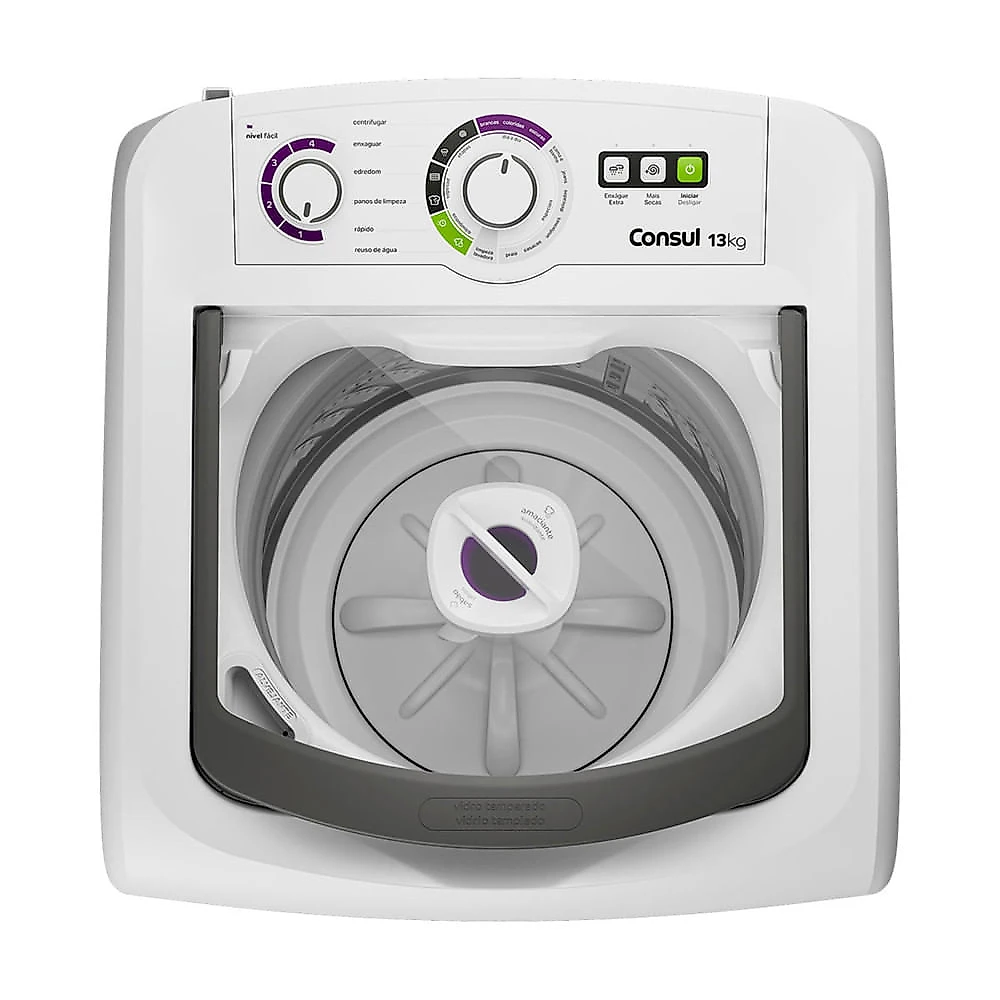 Máquina de Lavar 13Kg CWH13AB com Dosagem Econômica Consul Branco - 110V