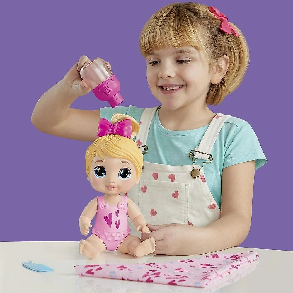 Boneca Baby Alive Harper Hugs Pronta para o Banho Cabelos Loiros 28CM