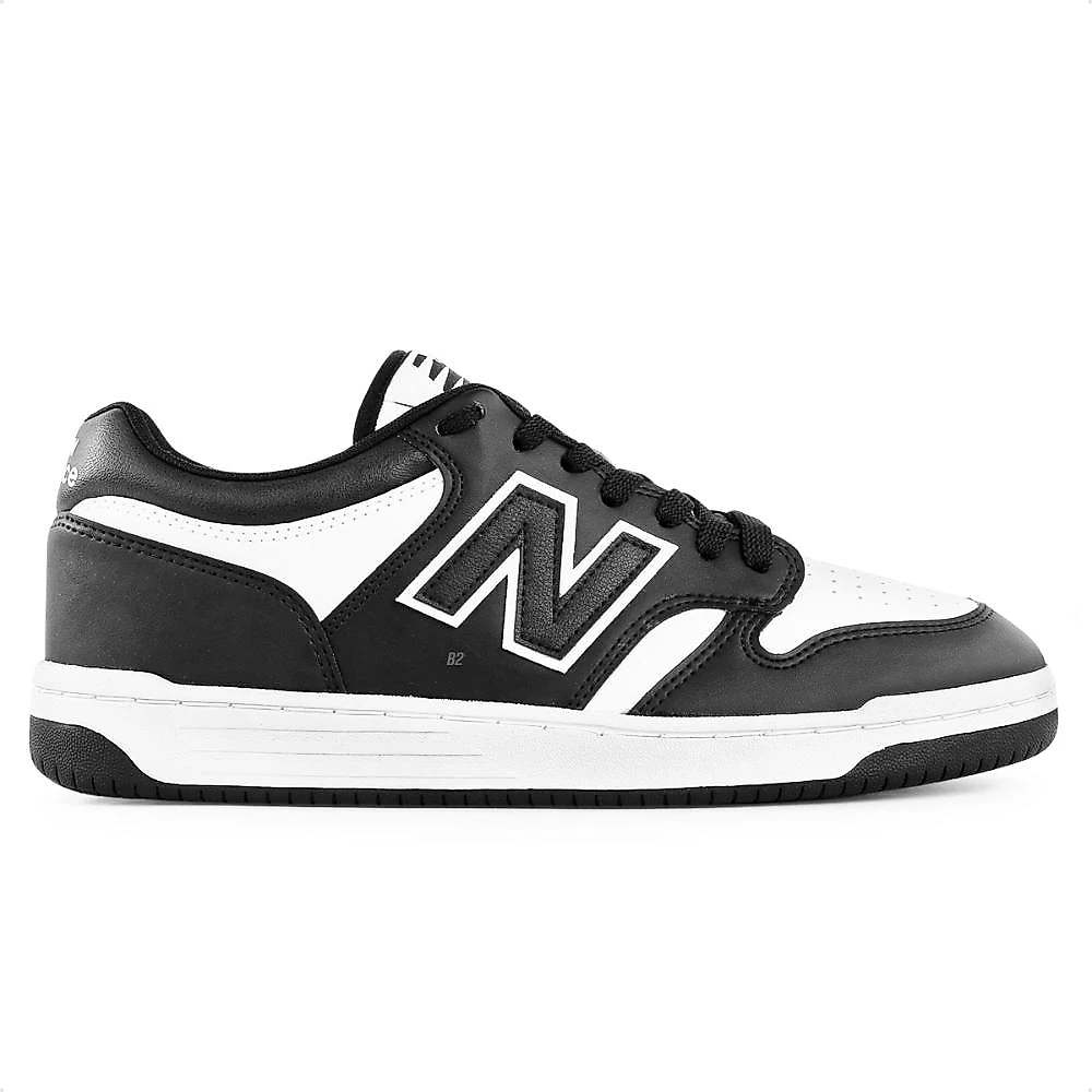 Tênis New Balance 480 Low Masculino + 3 Pares de Meias Preto / Cinza - 38