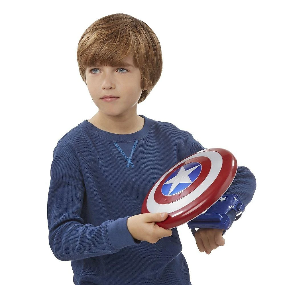 Luva E Escudo Magnéticos Capitão América - Avengers - Marvel - Hasbro