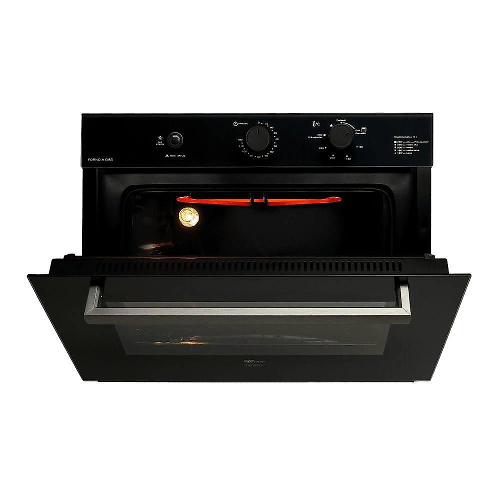 Forno a Gás Embutir Fischer Infinity 50L Preto 110V