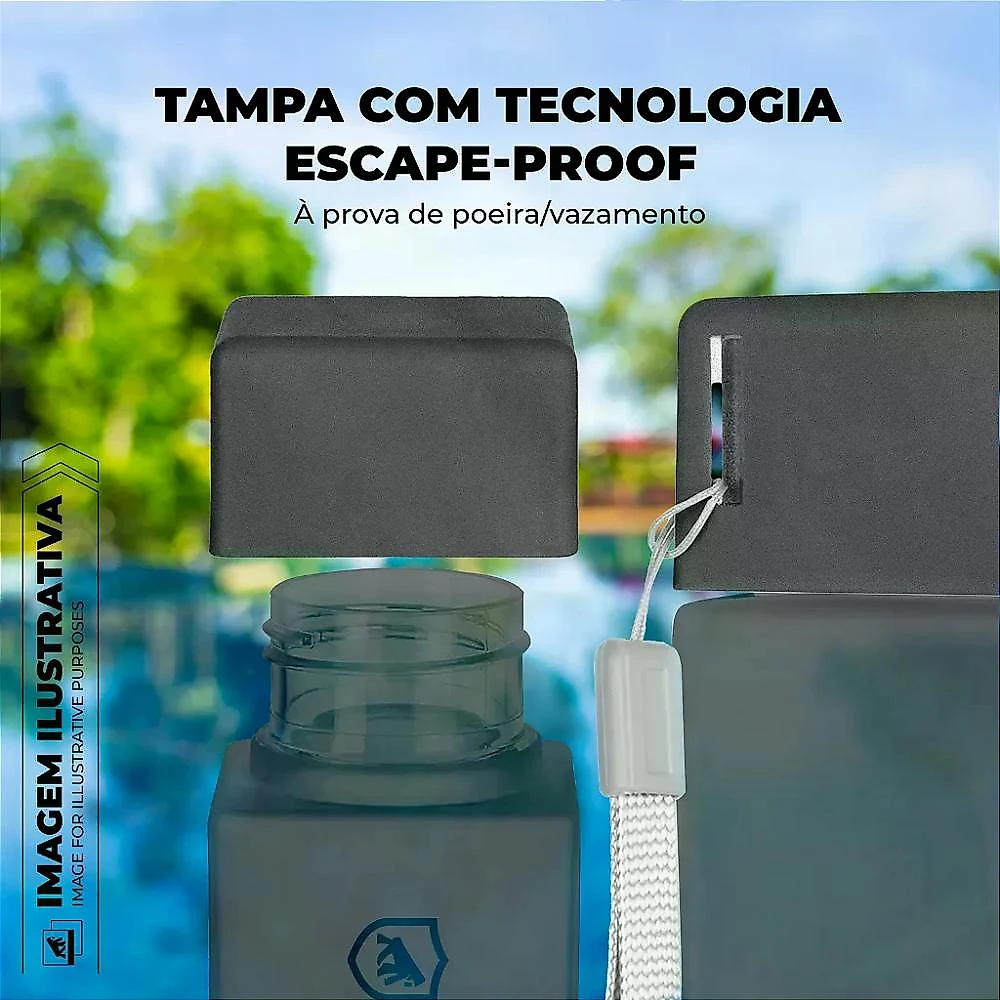 Kit Estojo Survivor Multiuso + Garrafa Antivazamento 500ml WaterShield - Gshield