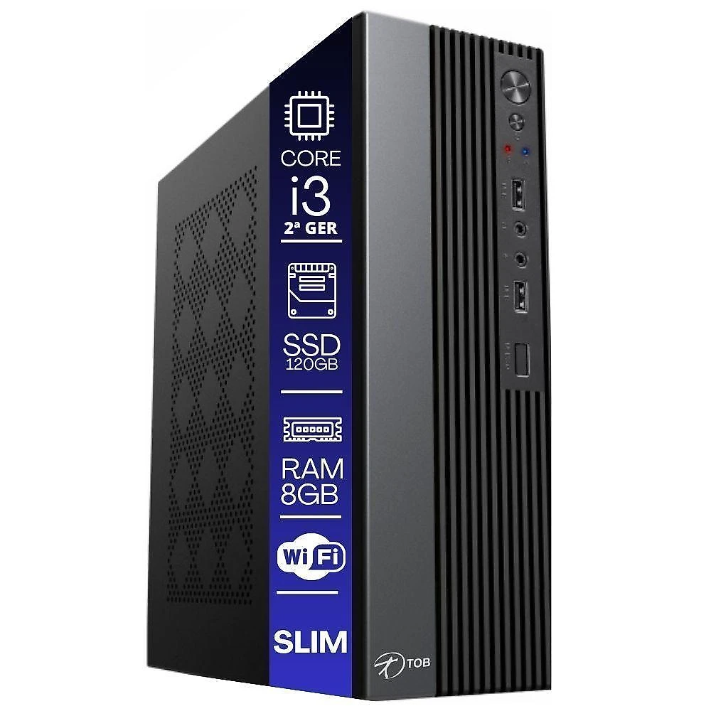 Kit Computador PDV Core I3 2ª Geração 8GB SSD 120GB Monitor 19 Impressora Térmica Gaveta Leitor