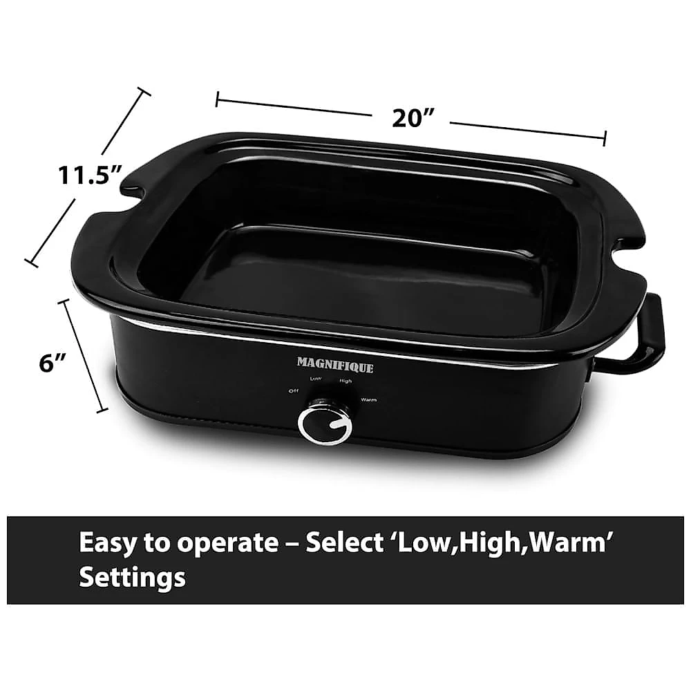 Panela Elétrica 5,6L com Controle de Temperatura e Tampa de Vidro, 110V 270W, HOMECOOKIN, Preta