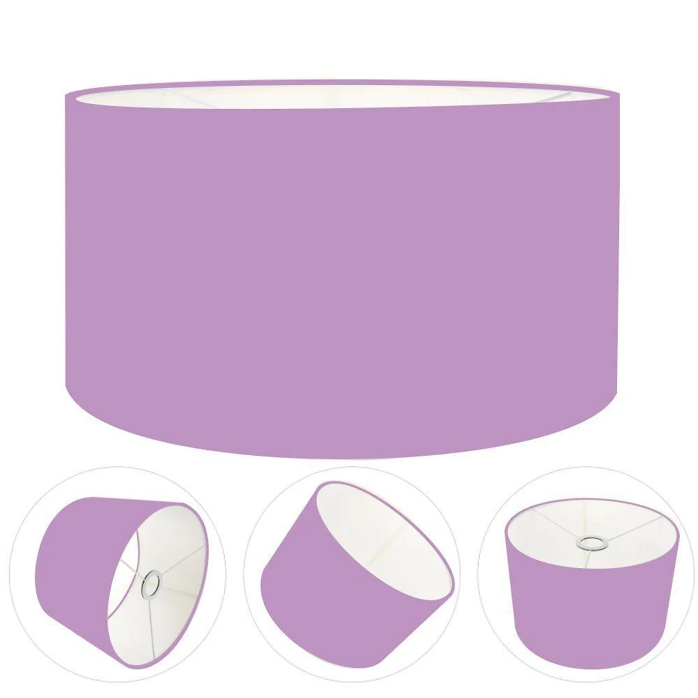 Cúpula Abajur Cilíndrica Cp-7024 ø50x25cm Lillás
