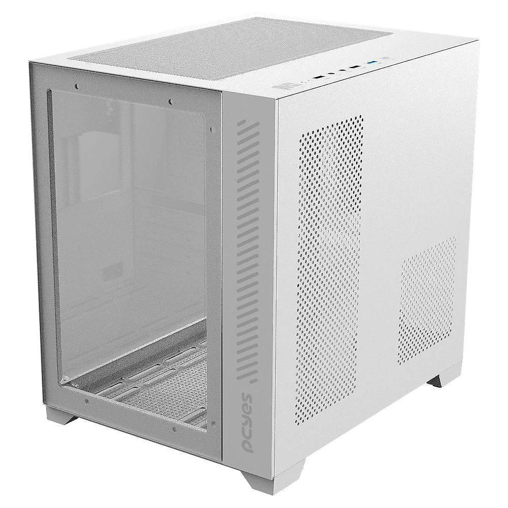 Gabinete Gamer Forcefield White Ghost - Frontal E...