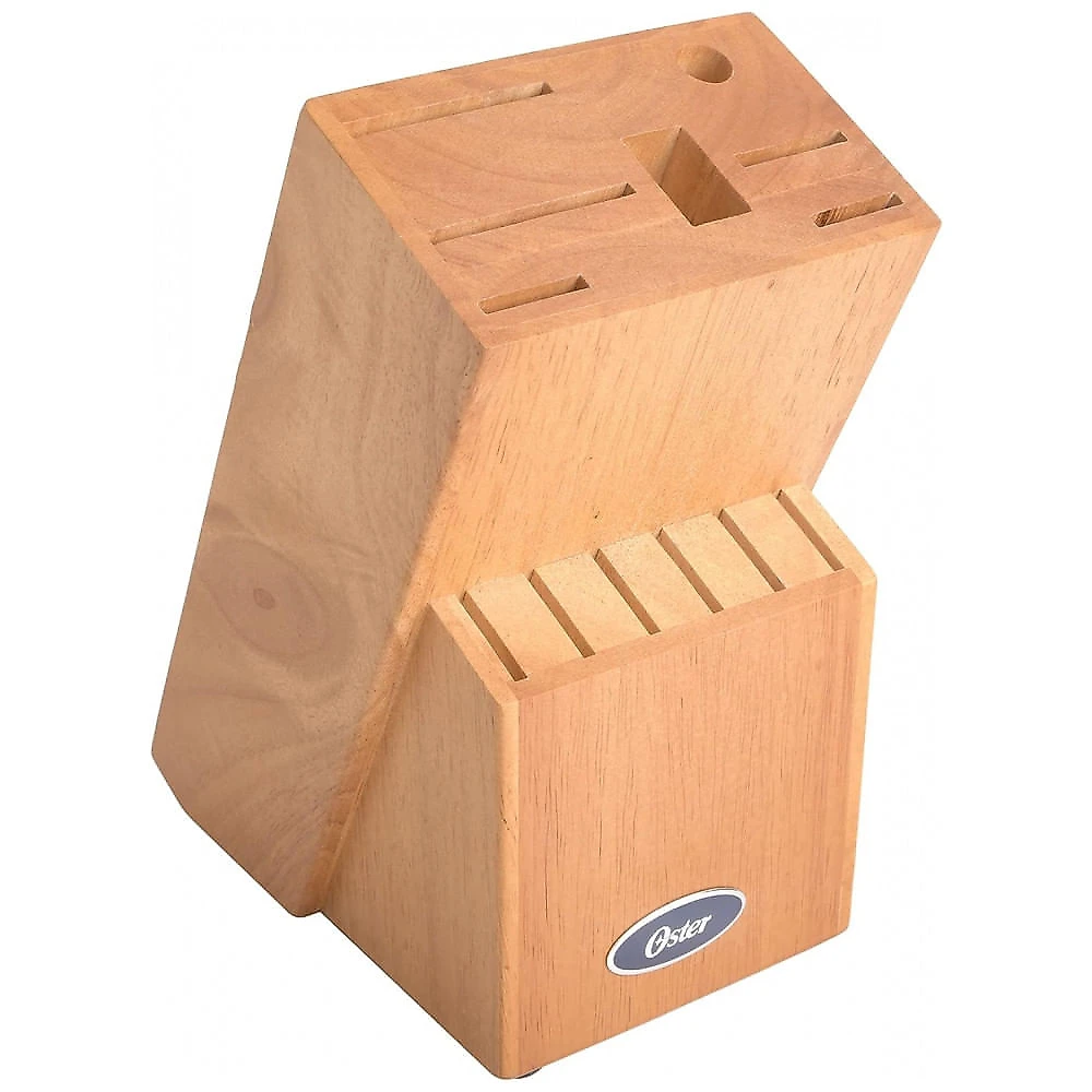 Conjunto de Facas em Aço Inoxidável com Bloco de Bancada, 14 Peças, Oster, Azul