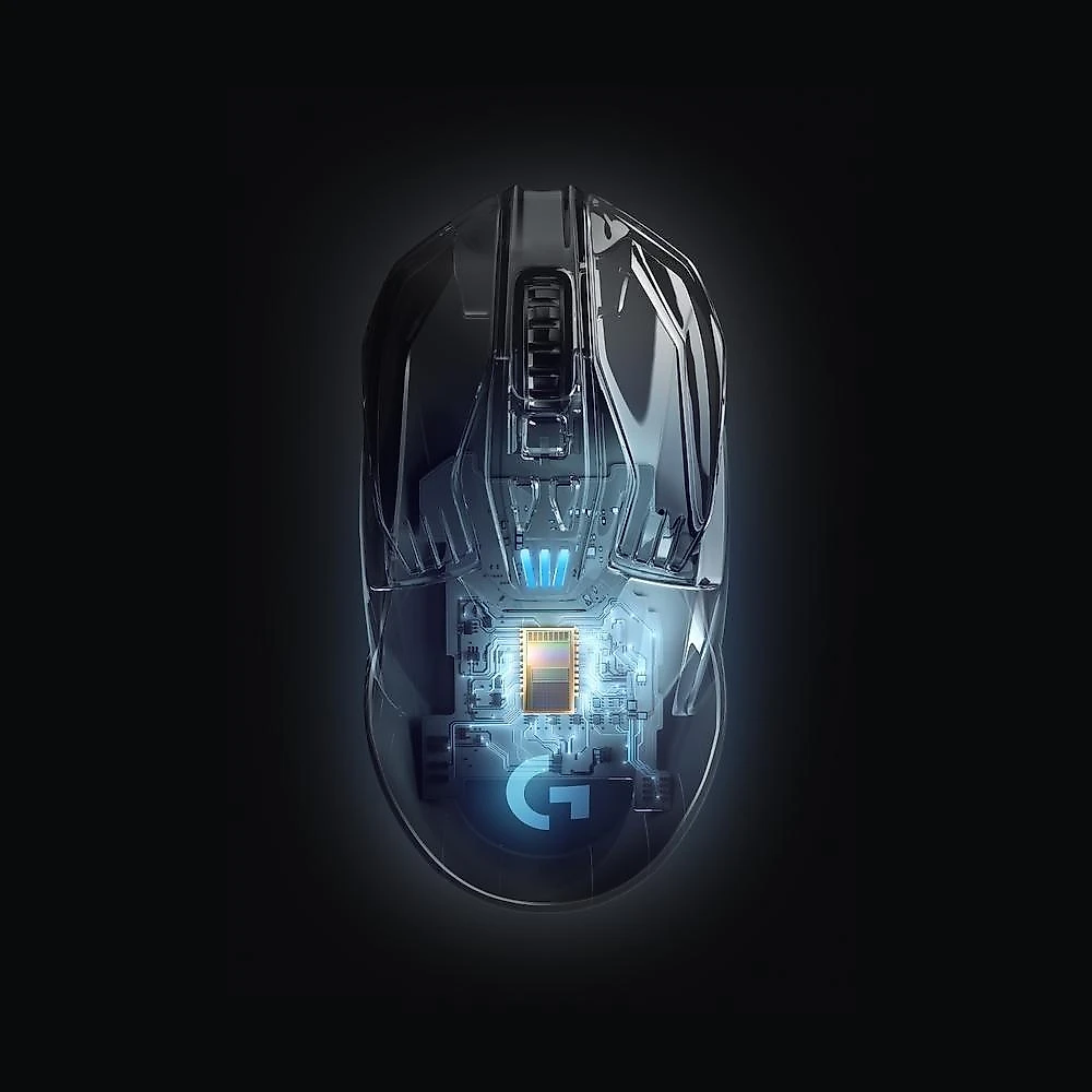 Mouse Gamer Sem Fio Logitech G903 LIGHTSPEED RGB LIGHTSYNC, Design Ambidestro Personalizável, HERO 25K, Compatível POWERPLAY - 910-005671