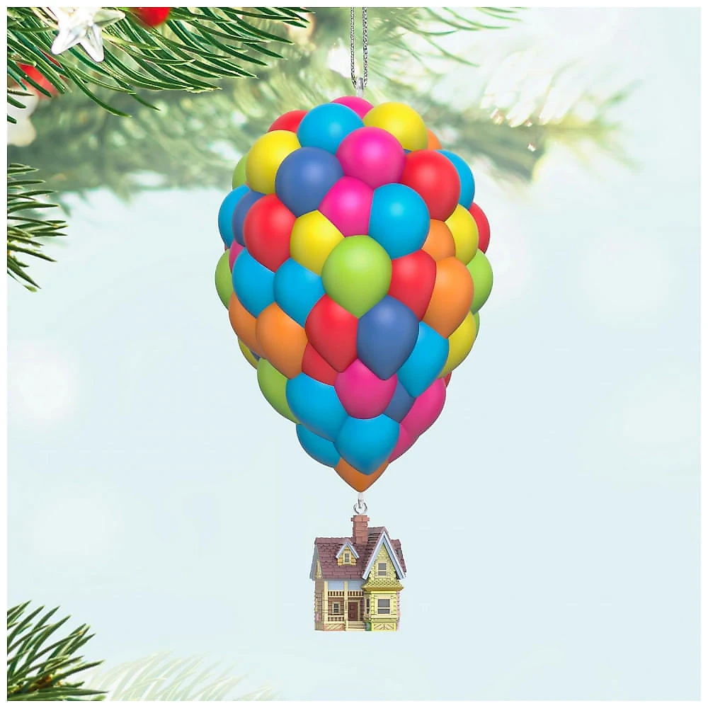Enfeite de Natal Musical Hallmark Keepsake 2019 Disney/Pixar Up, Plástico 8,9x12x8,9 cm