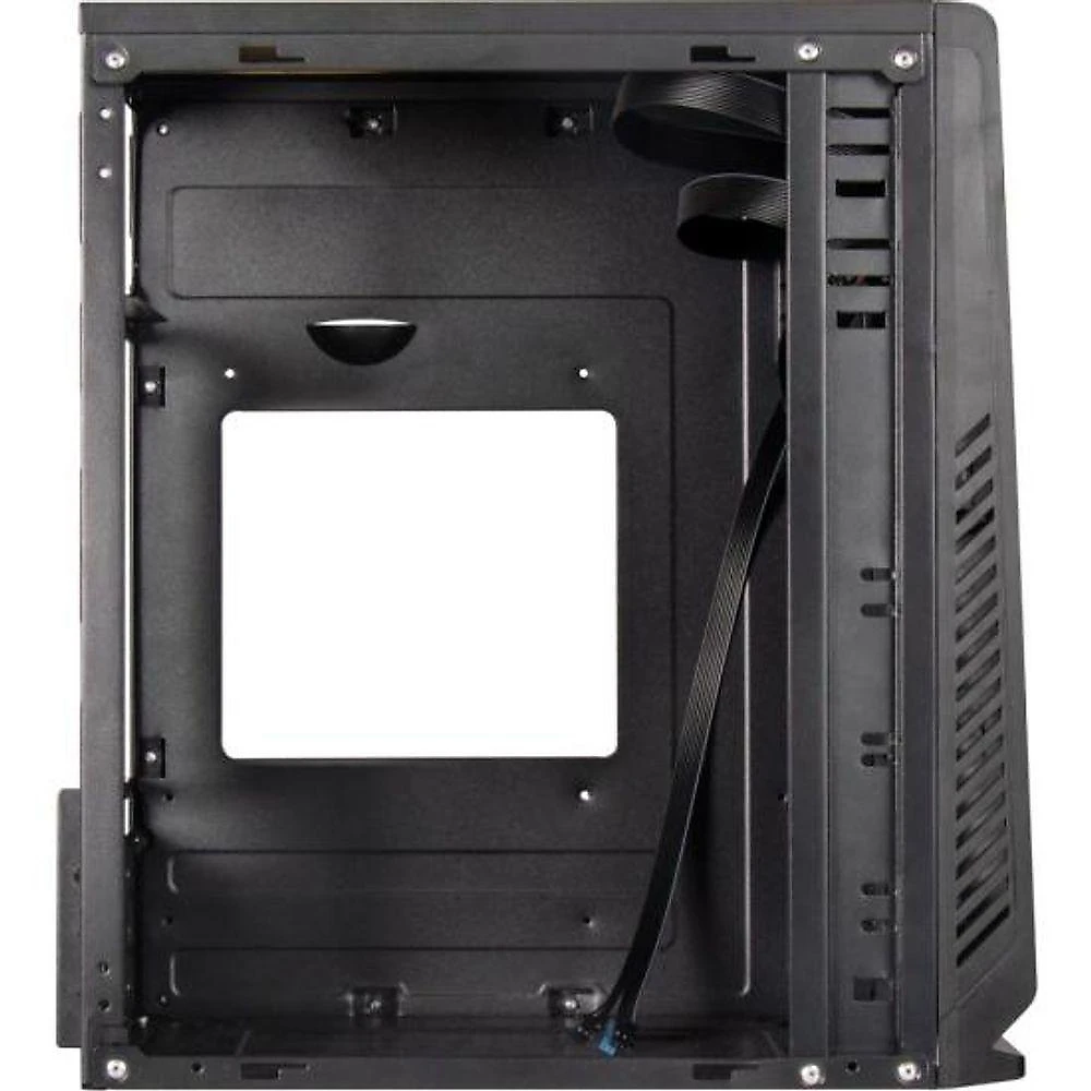 Gabinete ATX COC502BK Compact Preto Alumínio com Painel Frontal Escovado Fortrek