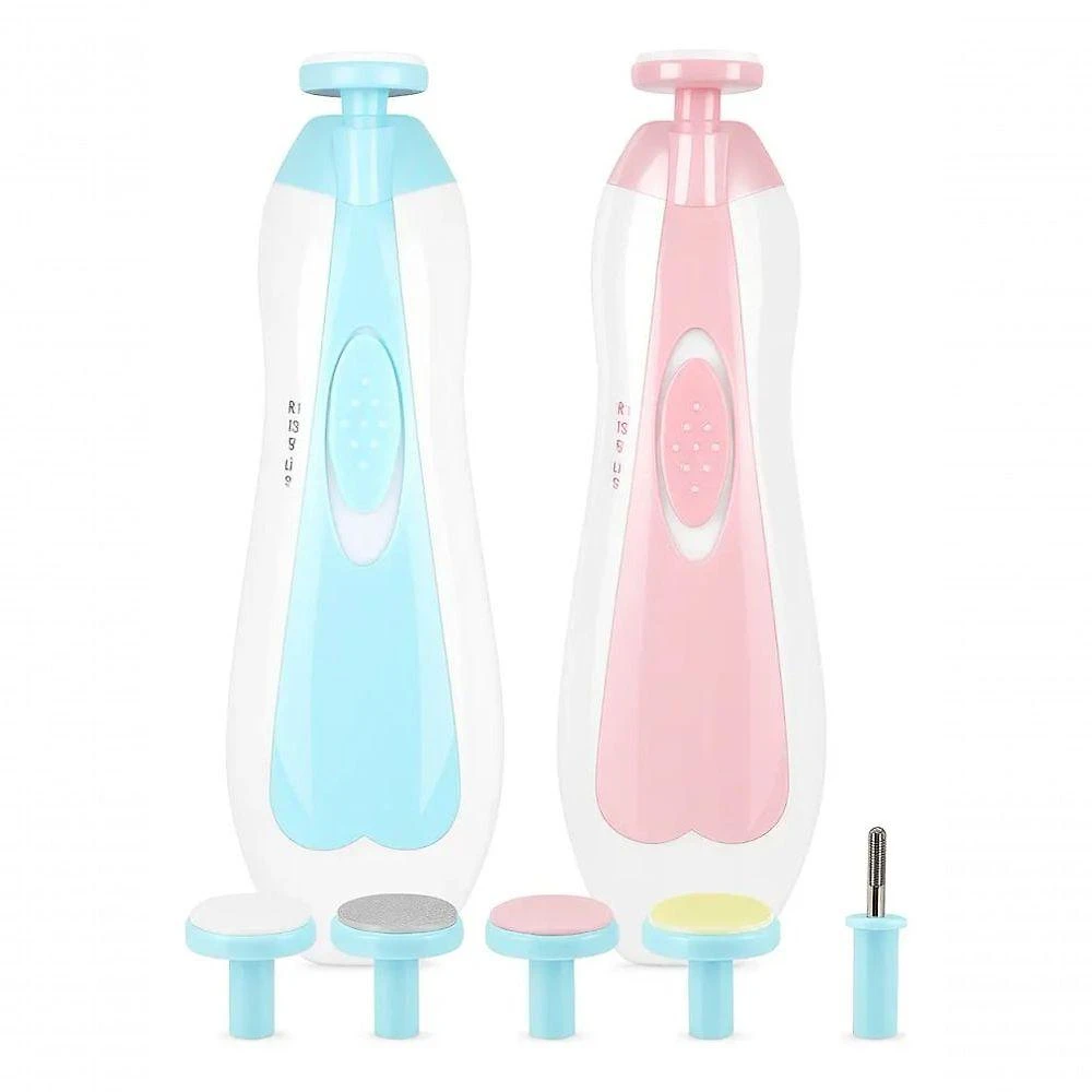 Cortador Aparador de Unha Elétrico para Bebê com 6 Refis Azul Kz Utilidades