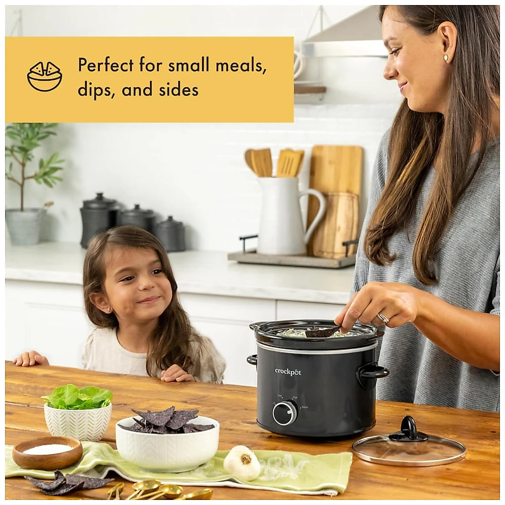 Panela Elétrica de Lento Cocção Crockpot 1,89 litros - Preta