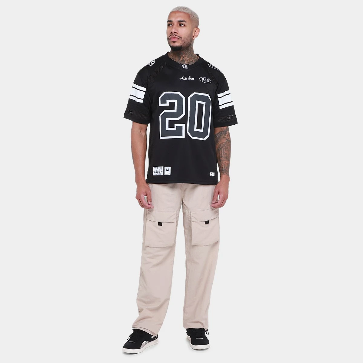 Miniatura Camiseta New Era Jersey Core  Masculina Preto - G