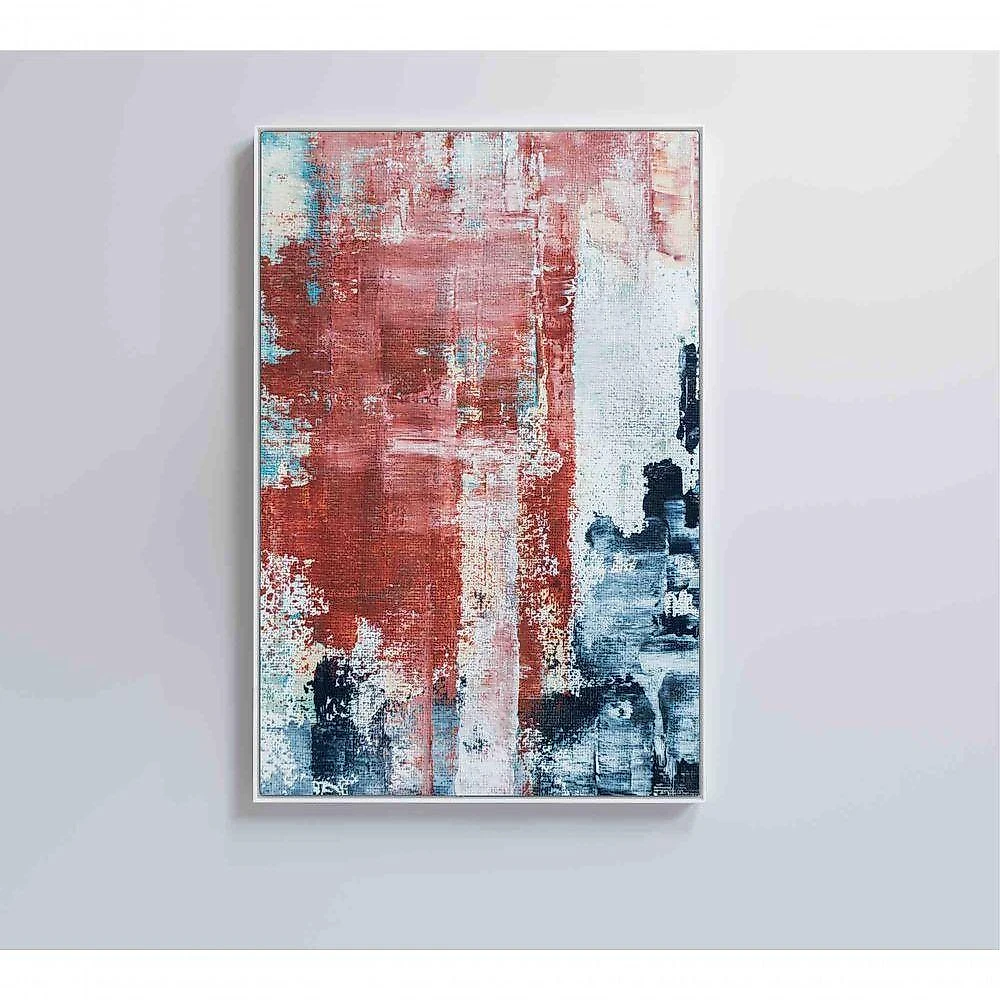Quadro Pintura Abstrata Urban Medidas 60x90 Cm Impressão Vidro Acrílico