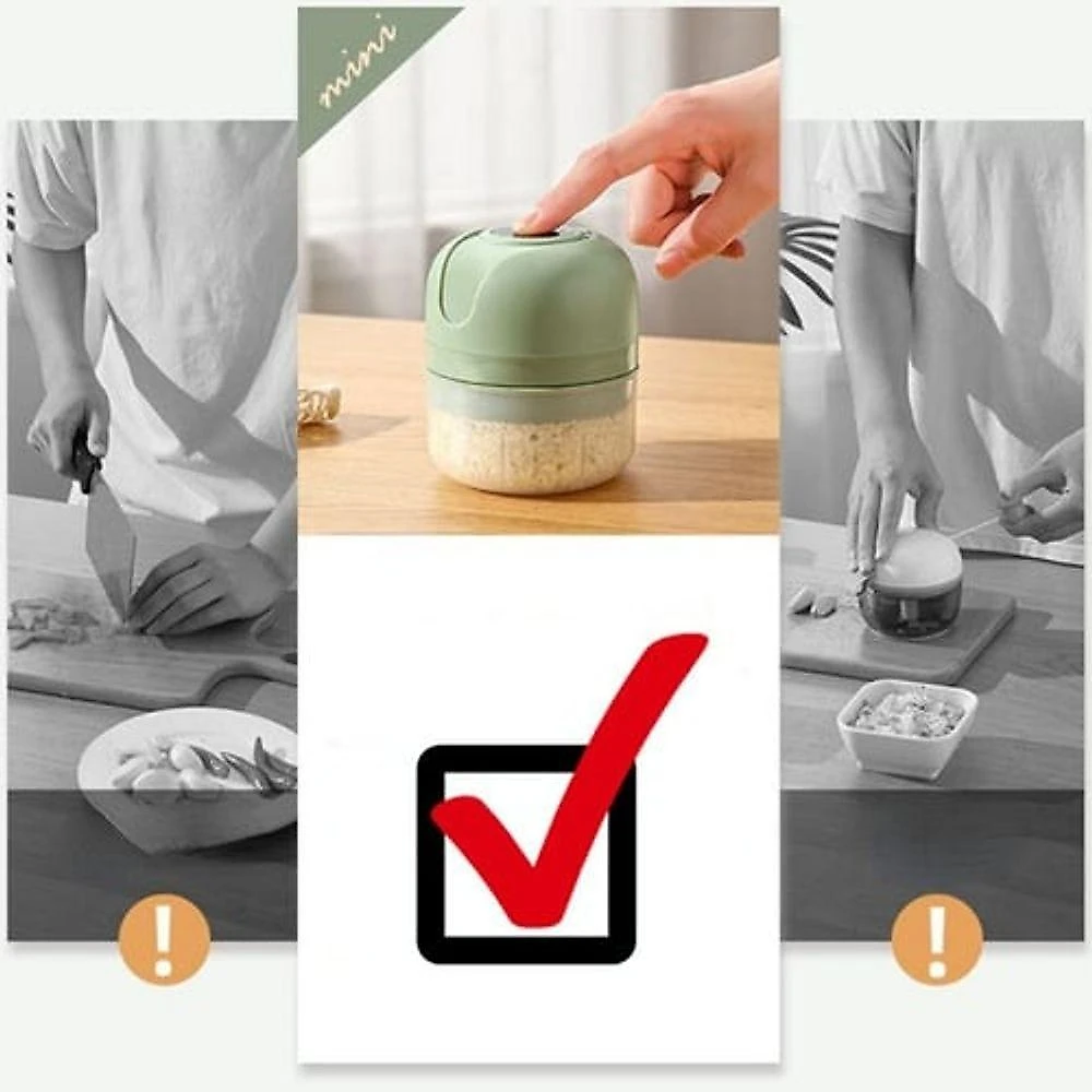 Mini Moedor e Processador de Alimentos sem Fio Recarregável Multiuso Outras Marcas