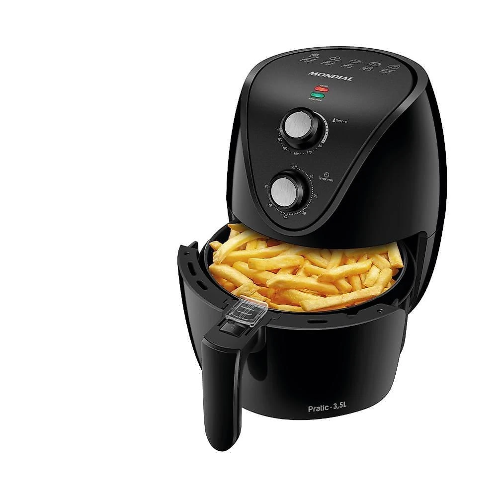 Fritadeira elétrica sem Óleo air fryer mondial af35-bf mk ne 1500w 3,5 litros - preta 110